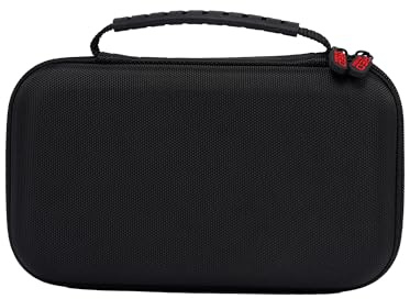 RED by Kiss Men Grooming Portable Organizer BagTravel Pouch (Black) Organize Shaver Trimmer Clipper Hair Comb Convenient Mesh Inner Pocket, Hard Zipper, Handle, Water Resistant Exterior