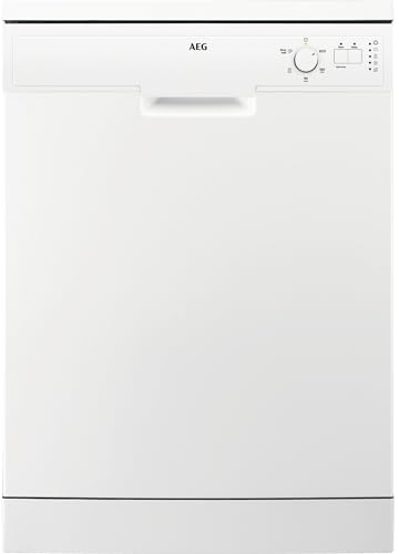 AEG 5000 Series Freestanding Dishwasher, FFX52607ZW, Dishwasher with AirDry Technology, Delivers Up To 3x Better Drying Performance, 13 Settings, Quik Program, 48 dB, 60cm, White, Class E