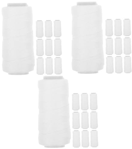 FOMIYES 30 Rollen Gesichtsziehmaschinen-Baumwollfaden haarentfernung faden Baumwollfaden für Haarentfernung Gesichtseinfädler Kit zum Einfädeln der Augenbrauen Faden für Gesichtsepilierer