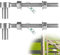 SUPAWAY 2 Pezzi Cerniere a Bullone J M12 x 200mm, Cerniera a Bullone J in Acciaio Inox 304, Cerniera Regolabile per Cancello da Fattoria, Giardino, Cancello in Legno, Ingresso