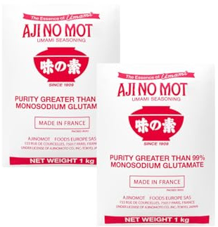 YIJIA | AJI NO Umami seasoning 99% Glutamato 1 KG - Como potenciador del sabor, este condimento se usa ampliamente en platos caseros (Paquete de 2)