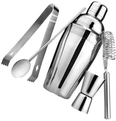 GRIRIW 5piezas Coctelera para Cocteles Herramientas De Cocteleria Medidor De Lados Duraderos Accesorios para Cocteleria Medidor De Cocteles
