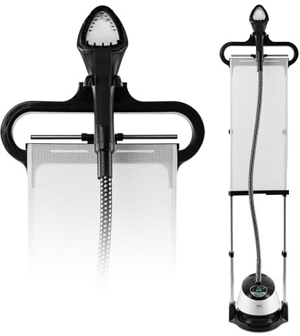 Ufesa Steamy Pad – Stiratrice verticale a vapore 1580W con schermo LCD, 9 livelli di vapore, serbatoio da 1,35L, uso continuo 40 minuti, ideale per tutti i tipi di vestiti