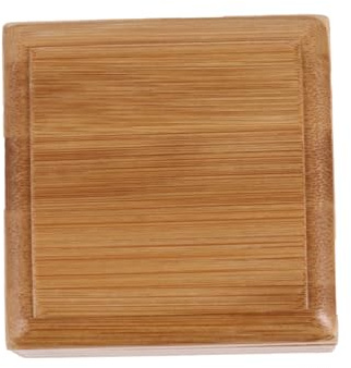 BUGUUYO Jabonera de Madera Bambú con Drenaje y Tapa Bandeja para Jabón Barra Soporte para Baño y Ducha Diseño Práctico para Jabón Seco Decoración Natural para Lavabo