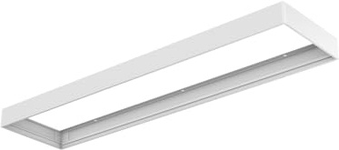 TRAXON LUXPOINT® Marco Superficie Panel LED 120x30 cm Blanco Aluminio – Kit Montaje Techo Panel LED (Panel NO Incluido) (Superficie 120x30 cm)