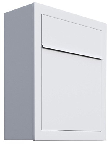 Briefkasten, Design Wandbriefkasten Base Weiß - Bravios
