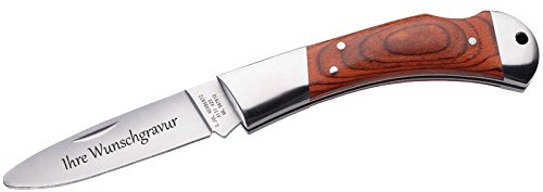 TR Herbertz Kinder-Taschenmesser, Stahl AISI 420 mit Wunschgravur auf der Klinge
