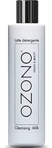 OZONO H&B Professionelle Gesichtsreinigungsmilch - Ozonated Öl, Aloe Vera Gel - Antibakteriell - Nährende Feuchtigkeitspflege - MADE IN ITALY (250 ml)