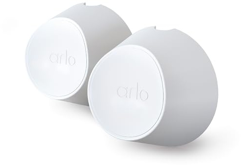 Arlo Zertifiziertes Zubehör, Magnetische Wandhalterungen, Kompatibel Mit Arlo Pro 3, Pro 4, Pro 5, Ultra 2 Überwachungskamera Aussen WLAN, Weiß