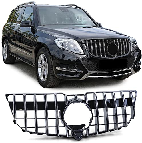 Sport Kühlergrill Schwarz Glanz Chrom für Mercedes GLK X204 Facelift 2012-2015