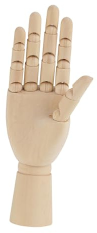 Garosa Kunst Mannequin Holz Hand Modell, Gelenk artikuliert, für Künstler Zeichnung, Frauen Hand Skulptur, 17.5-25.5cm