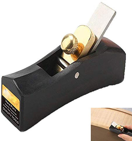 YAOBAO Pialla a Mano in Ebano, pialla a Mini smussatura, falegnameria a Mano per Legno, pialla per artigiano, Fondo Curvo, Legno concava, Piano Piccolo, Nero