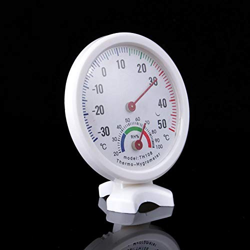 Nikou Thermometer - TH108 Analoges Innentemperatur-Feuchtigkeitsmessgerät Thermometer Hygrometer -30~50 ° C H.