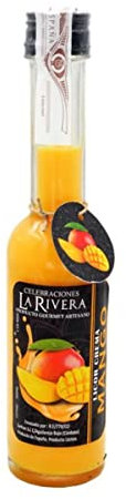 Lote de 5 Botellas de Cristal de Crema de LicorLa Rivera Sabores a Elegir. Regalos Originales. Complementos. Detalles para Bodas, Comuniones, Bautizos y Cumpleaños. CC (MANGO)