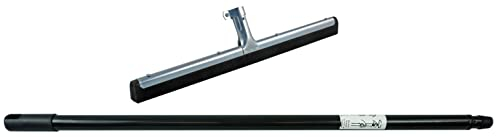 Novatool Wasserschieber Bodenabzieher 45cm mit Teleskop I Duschabzieher Abzieher Dusche Boden Abzieher Fenster Profi I Wasser Abzieher Schieber für Boden Wasserabzieher Terasse Boden mit Stiel