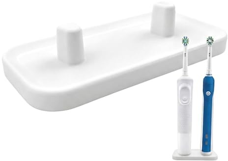 Electric Toothbrush Holder Stand compatible with Oral B (two toothbrushes)