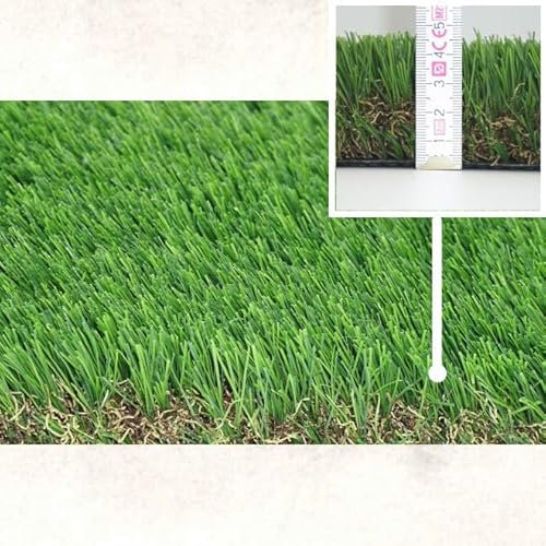 Kunstrasen Allround - Premium |UV & Poolwasser beständig | Außreißfest | Outdoor| Meterware | wasserdurchlässig | Grün | Größe: Variabel