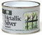 YSAMAX 151 Metallic Silver Paint - Durable Anti-Corrosive Coating for Wood & Metal Interior/Exterior Surfaces (Pack of 1)