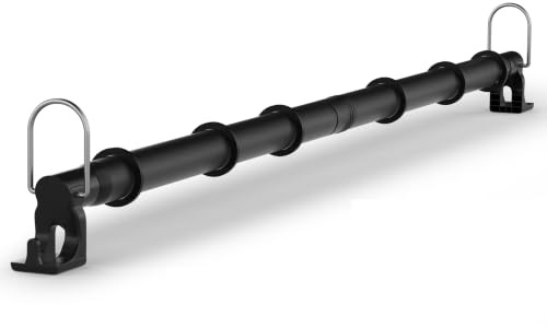 Qufiona Robuster Auto-Kleiderbügel, 76,2-162,2 cm, faltenfreier Teleskop-Kleiderständer für Fahrzeuge, SUV, LKW