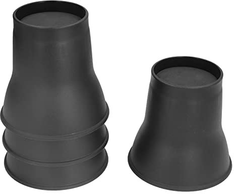 Haofy Betterhöhungen, Tischerhöhungen, 4 Stück Möbelerhöhungen 6 Zoll Hornförmige Schwarze Kunststoff-Hochleistungserhöhung für Bett, Sofa, Betterhöhung, Stuhl, Tischerhöhung