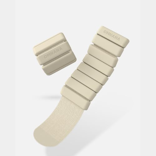 OMNANA Gewichtsmanschetten aus Silikon (2x0,5 kg oder 2x1 kg) – Knöchelgewichte & Handgelenkgewichte für Fitness, Yoga, Pilates & Physiotherapie – Ankle Weights für Joggen, Aerobic & Krafttraining