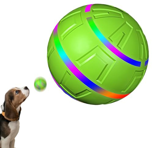 Palla Interattiva Per Giocattoli Per Cani | Pallina Rotolante Attivata A Telecomando Per Cucciolo – Palline Giocattoli Intelligenti Ricaricabili Per Cane Con Torcia A LED Per Cani Di, M