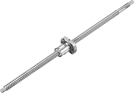QUARKZMAN Husillo de bolas SFU1204 (Diámetro 12mm, Paso 4mm, Longitud 400mm) con Tuerca de Husillo de Bolas Kit de Husillo de Bolas Anti Juego para Mecanizado de Extremo Estándar