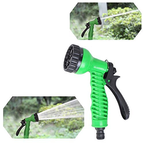 CONGRUI Pistola ad acqua ugello a spruzzo per tubo da giardino per tubo da giardino, pistola a spruzzo per tubo da giardino, verde, 5 x 8 x 13 cm