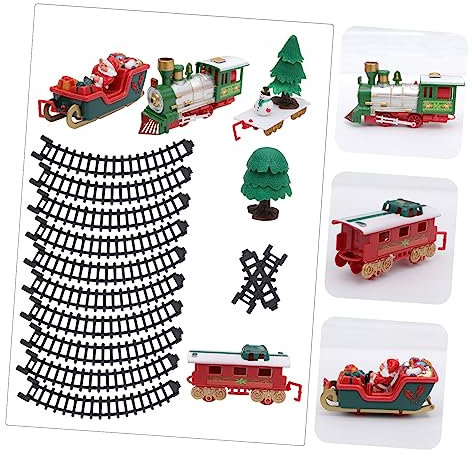 ifundom Treni Elettrici Giocattolo Design Cartone Animato Come Regalo Di Natale Per Ragazzo Ragazza Ragazza e Decorazione Divertente Per Festività