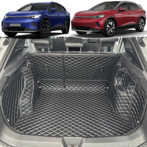 7DEEKEI Boot Liner Compatible with VW ID.4 2020+ ＆ ID.5 2022+ [Floor Upper Position] Dog Friendly Boot Mats