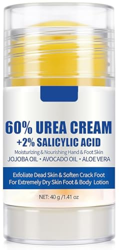 Urea Cream 60 Percent for Feet, Fusscreme Sehr Trockene Füsse, schrundensalbe füße, schnell einziehende Leistungsstarke Feuchtigkeitscreme für Trockene, Rissige Füße, Anti Hornhaut