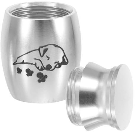 TOYANDONA Urna Pequeña para Cenizas de Mascotas Urnas Metálicas Conmemorativas para Perros y Gatos Caja Memorial y Resistente para Recuerdos de Cremación