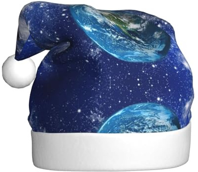 VCzsdff Weihnachts-Stirnbänder mit Planeten-Galaxie-Druck, Unisex, Erwachsene, jährliche Zeremonie, 1 Stück, Dekoration, Weihnachtsbaum, Schneemann, Weihnachtsmannmütze