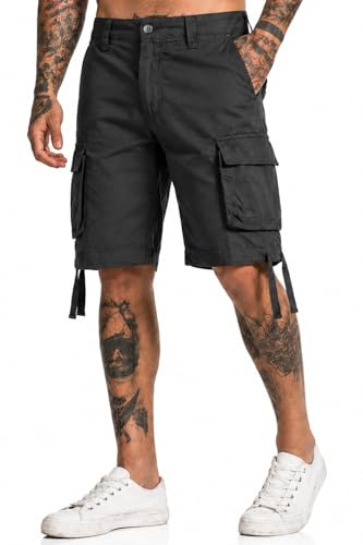 Brandit Urban Legend Vintage Cargo Short (da S a 7XL), A Rs New Black, XS