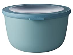 Mepal - Multi Bowl Cirqula Round - Vorratsdose mit Deckel - Geeignet als Luftdichte Aufbewahrungsbox für den Kühlschrank, Mikrowellengeschirr & als Frischhaltedosen - 2000 ml - Nordic Green