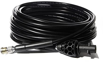 AVA 20m Pipe Cleaning Hose with Rotating Nozzle, 160 Bar Maximum Pressure, PVC Construction, Compatible with Karcher K Series, Ava Charcoal/Ava Green