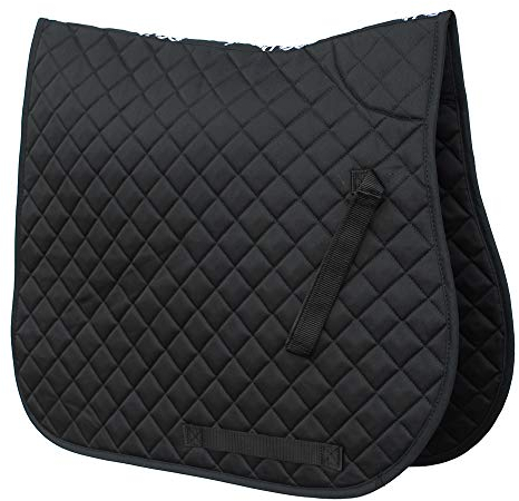 Rhinegold Satteldecke, Baumwolle, gesteppt, 0, Schwarz, Volle Größe