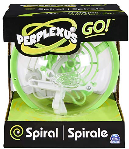 Perplexus GO, 3D-Kugellabyrinth mit 35 Hindernissen, kompakte handliche Kugel für unterwegs, empfohlen für Einsteiger ab 8 Jahren, 2 Varianten, Zufallsauswahl (Sortierung)