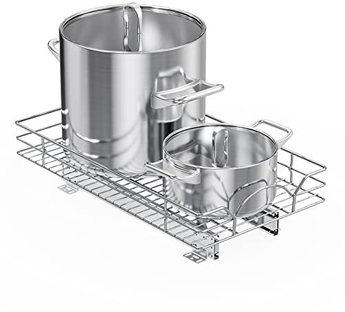 LOVMOR Ausziehbarer Schrank-Organizer und Aufbewahrung, 27,9 x 45,7 cm (B x T), ausziehbare Regale für Küchenschränke