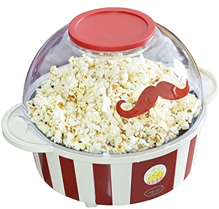 Home Popcorn Machine Electrical Popcorn Maker Machine 5L Popcorn Popper Can Add Seasoning Removable Heating Non-Stick Plate Large Lid As A Serving Bowl