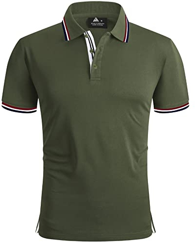 SwissWell Poloshirt Herren Kurzarm Atmungsaktiv Golf Tennis Sport Polo Shirts Sommer Freizeit T-Shirt
