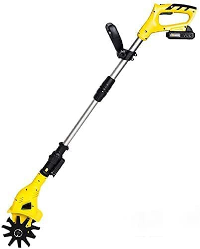 Samnuerly Motoazada, cultivador y rotavator eléctrico inalámbrico, Paquete de batería de Iones de Litio Motoazada de 20 V (una batería de 4 Ah + Carga rápida) (una batería de 4 Ah + Carga rápida)