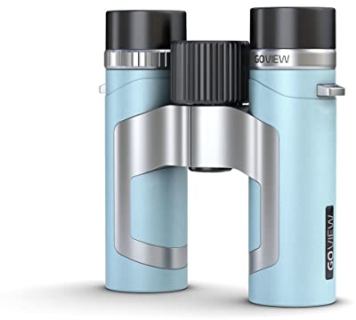 GoView ZOOMR 8x26 kleines, leichtes Fernglas (8-Fach Zoom, Magnesiumgehäuse, inkl. Smartphone-Adapter & Zubehör) Miami Blau