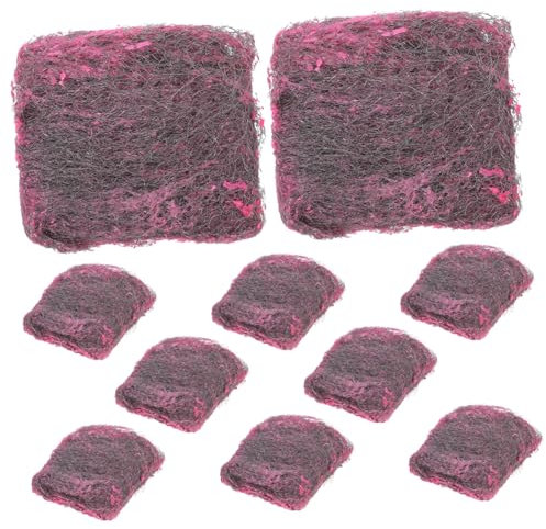 Ipetboom 4 Sätze Utensilien-reinigungsschwämme Schrubber Aus Stahlwolle Scheuern Rostfrei Wäscher Topfbürste Tasse Reinigungsschwämme Für Utensilien Stahlwolle Zum Topfspülen 10er Pack*4
