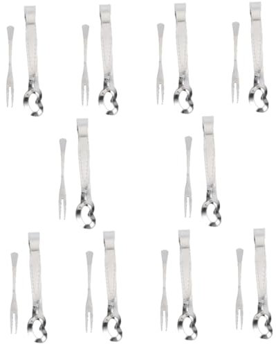 Amosfun 10 Set Pinza Per Lumache Forchetta Antipasto Forchetta A Due Denti Pinze Da Buffet Pinze Ai Di Mare Forchetta Di Lumaca Lumache Ramshorn Argenteria Di Lumache 2 Pezzi * 10