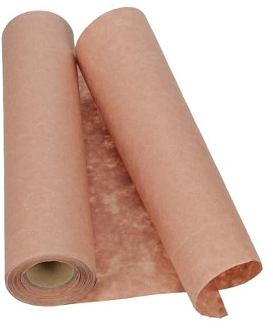 OKUMEYR 1 Roll Kraft Butcher Paper Greaseproof Air Fryer Paper Liner Tear-Resistant Baking Sheet for Grilling Versatile Usage Easy to Cut Pink
