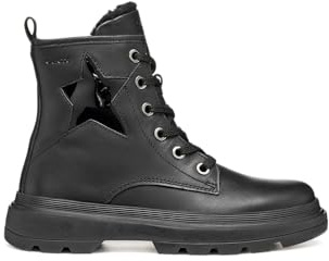 Geox J Kiddartah Girl, Stivale alla Caviglia, Nero, 30 EU