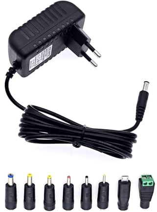 JZK DC 5Volt Ladegerät, AC-Adapter Netzteil Ladegerät AC 100-240V auf DC 5V 1.5A 1A 1000mA inkl Micro-USB für CCTV-Kameras, LED-Streifenlichter, Tablet-PC, Ebook-Reader, Spiegelbeleuchtung