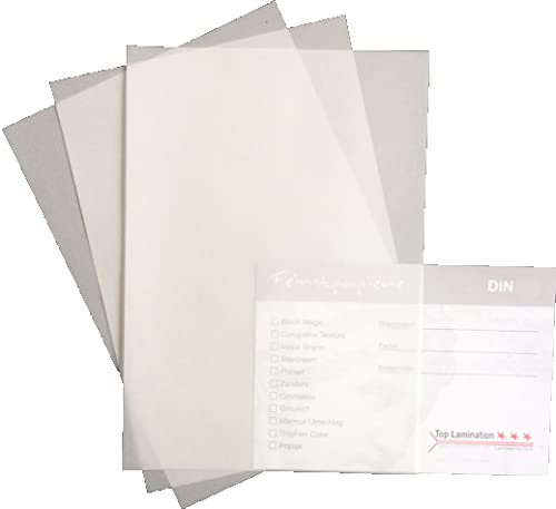 Top Lamination Transparentpapier 80g/m² DIN A3 (297x420 mm) klar 100 Blatt PREMIUM