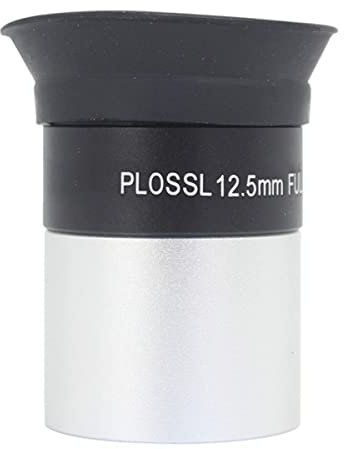 Zubehör für Labormikroskope 4mm 6,3 mm 8mm 10mm 12,5 mm optisches Glas 1,25 Zoll Okular(Silver 12.5mm)